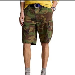 Gellar Relaxed Fit Camo Cargo 10.5" Inseam Shorts